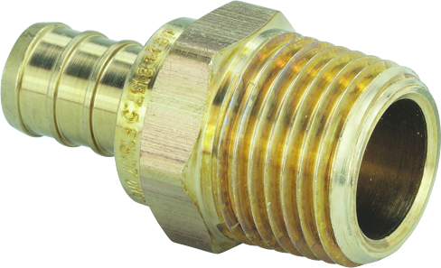 46340 Viega PureFlow Crimp adapter Zero Lead Brass, 3/4'' x 3/4