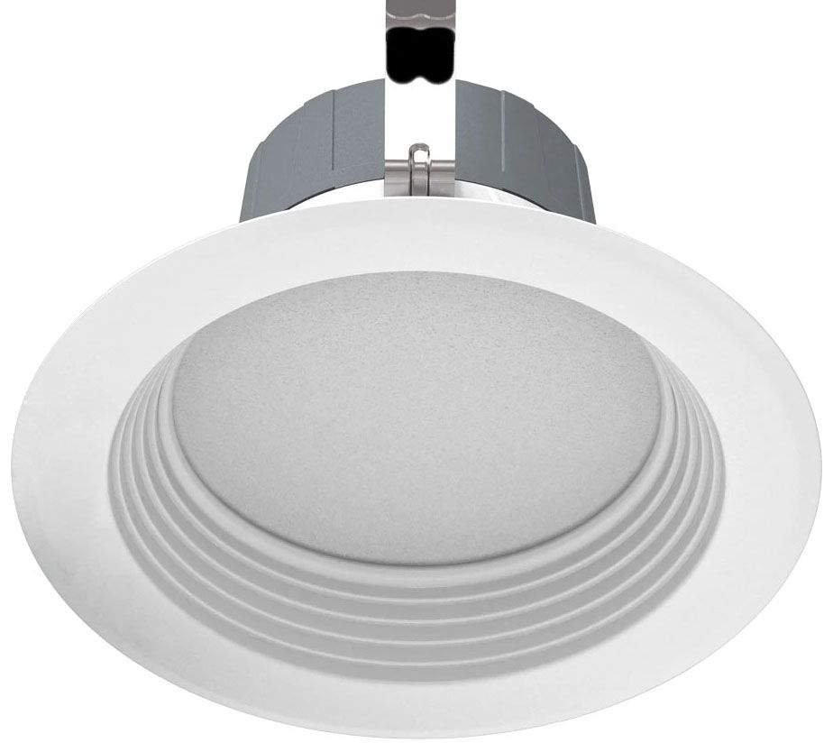 RAB Lighting RDLED6S20L-80YN-B-W White Trim Ring 80 Degree Black 6 Square Trim Cone 20W 3500 K Dimmable Lutron Square Remodeler LED Downlights Module RAB Lighting RDLED6S20L-80YN-B-W White Trim Ring 80 Degree Black 6 Square Trim Cone 20W 3500 K Dimmable Lutron Square Remodeler LED Downlights Module
