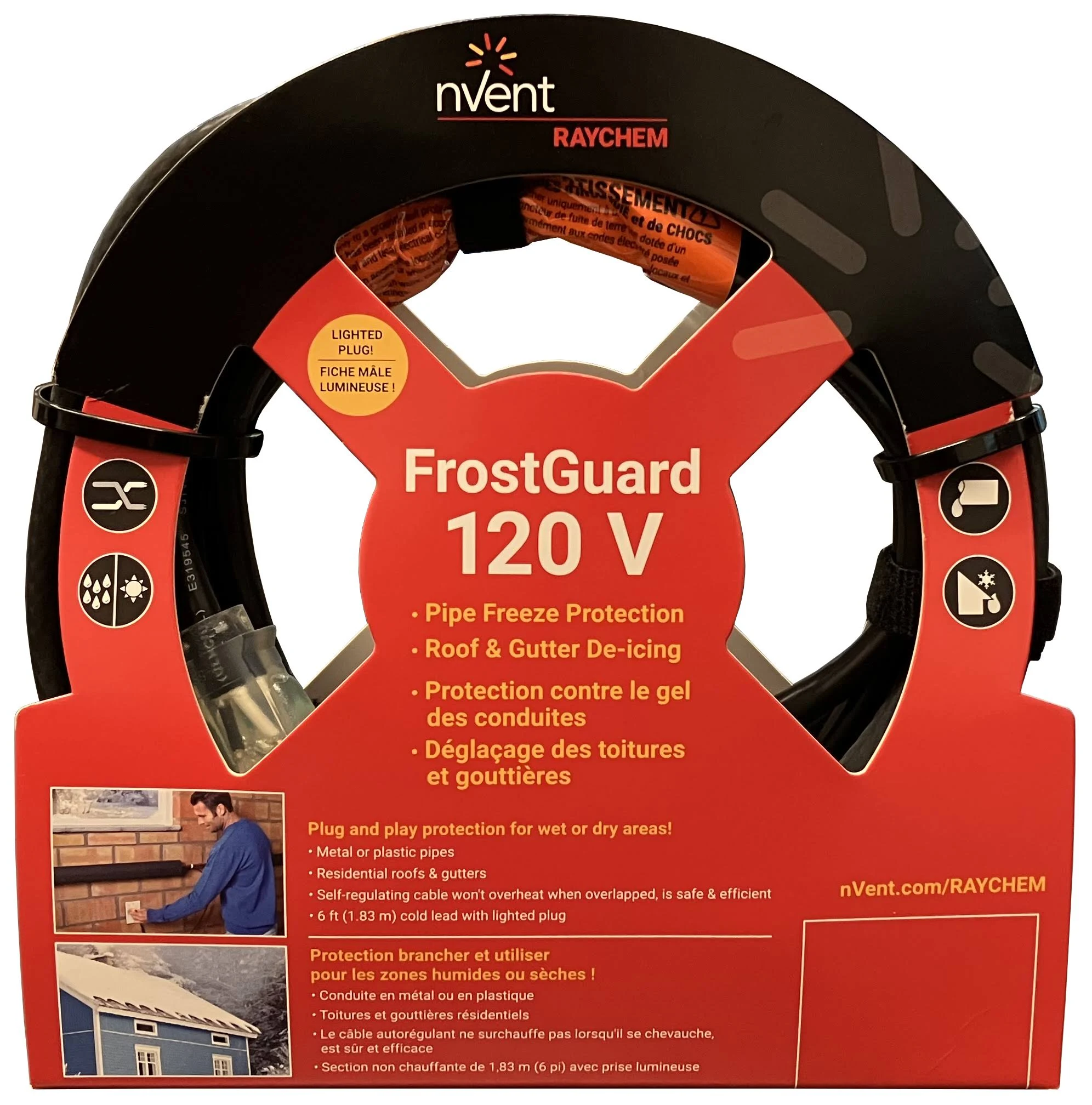 nVent FrostGuard 12 Foot Heating Cable FG1-12P | Warshauer