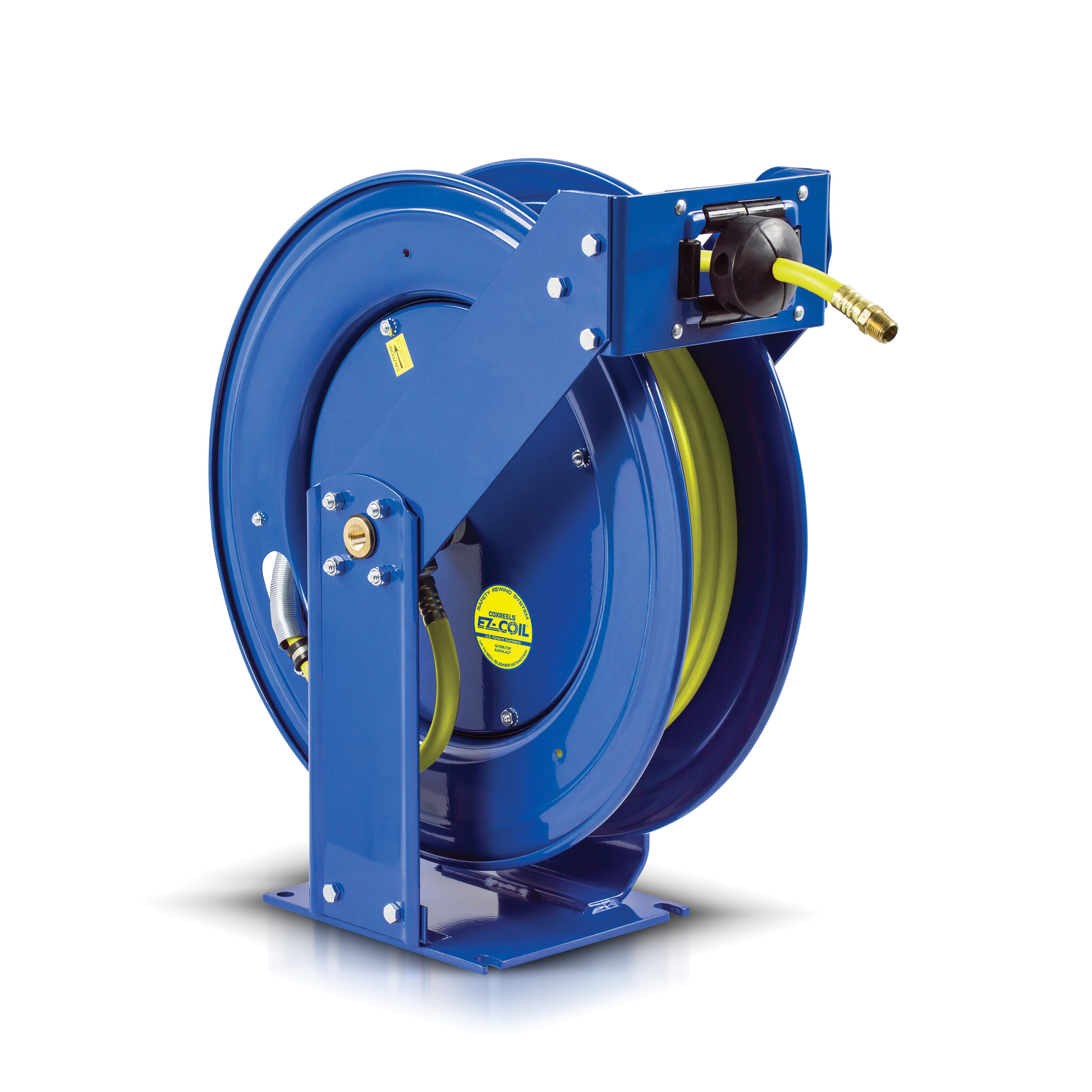 Enrouleur à Ressort Industriel COXREELS Modèle 698-1 – Acier Bleu – Neuf Sans Boîte